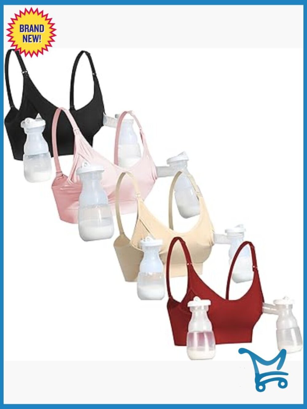 All-in-One Hands Free Nursing & Pumping Maternity Bra Adjustable Straps